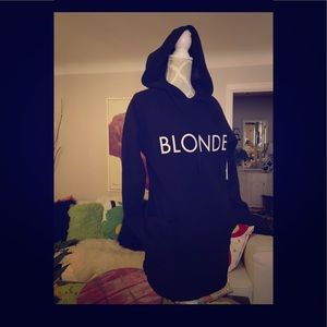 Brand new LONG Blonde hoodie by Brunette Label